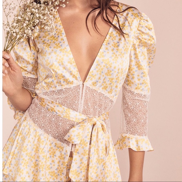 For Love And Lemons Other - 🍋 NWT For Love & Lemons Daffodil robe kimono